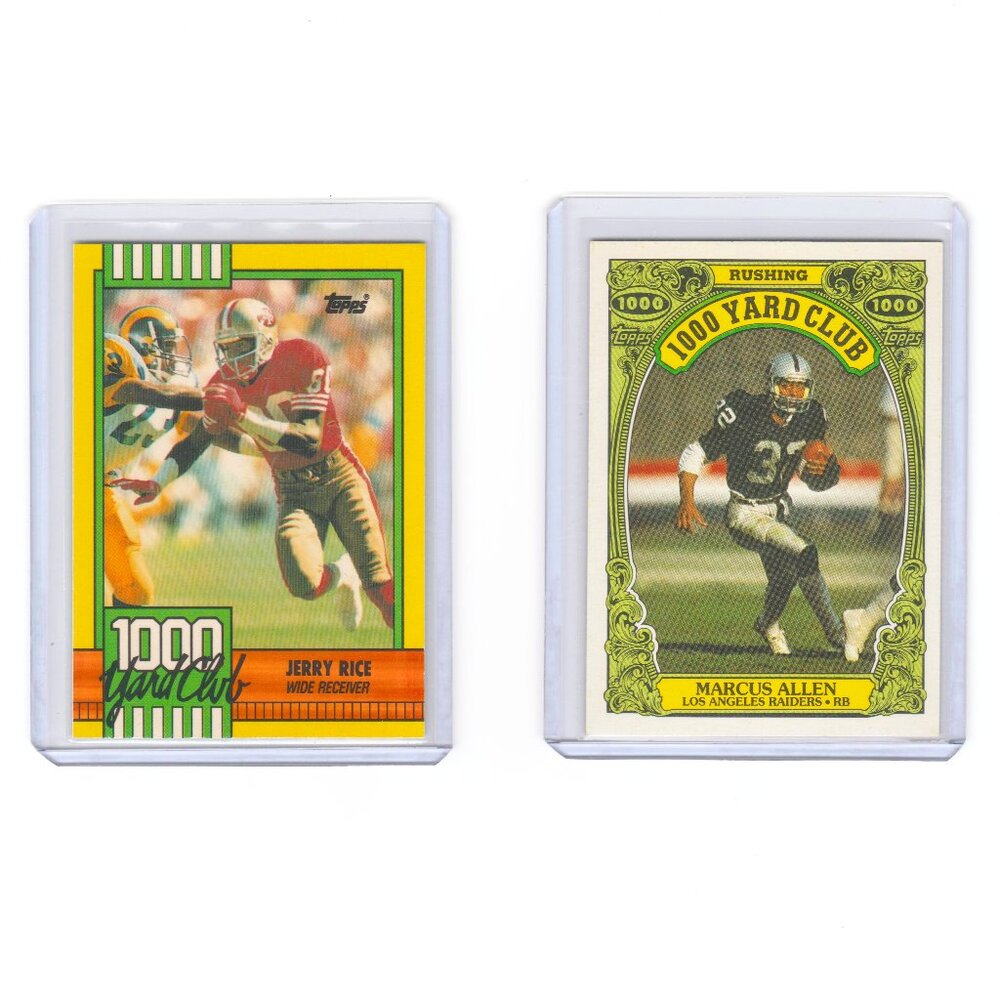 Jerry Rice Marcus Allen 1000 Club 49ers Chiefs Raiders HOF Wide Receiver Perfect